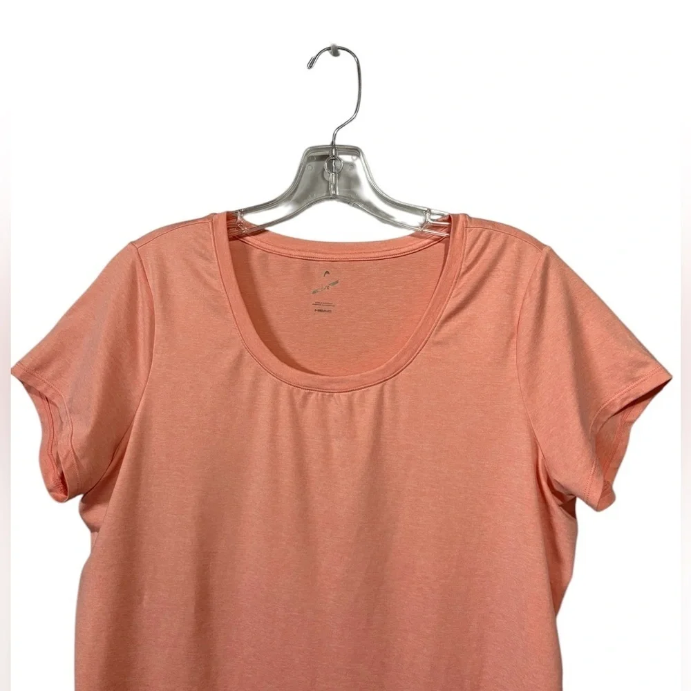 HEAD, Active Short Sleeved Tee Women's, Large, Peach 🏃‍♀️‍➡️ - Picture 4 of 8